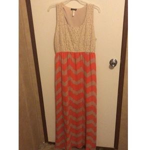 Lace and Chevron Maxi